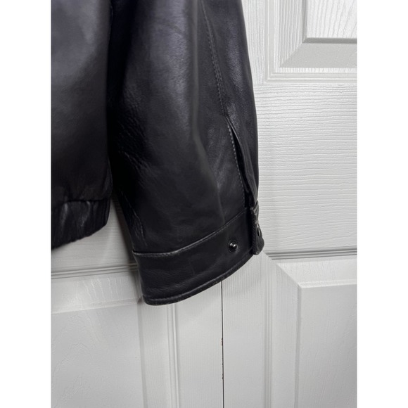 Men's Vintage Lord and Taylor Dark Brown Leather Jacket Size XL - Picture 9 of 10